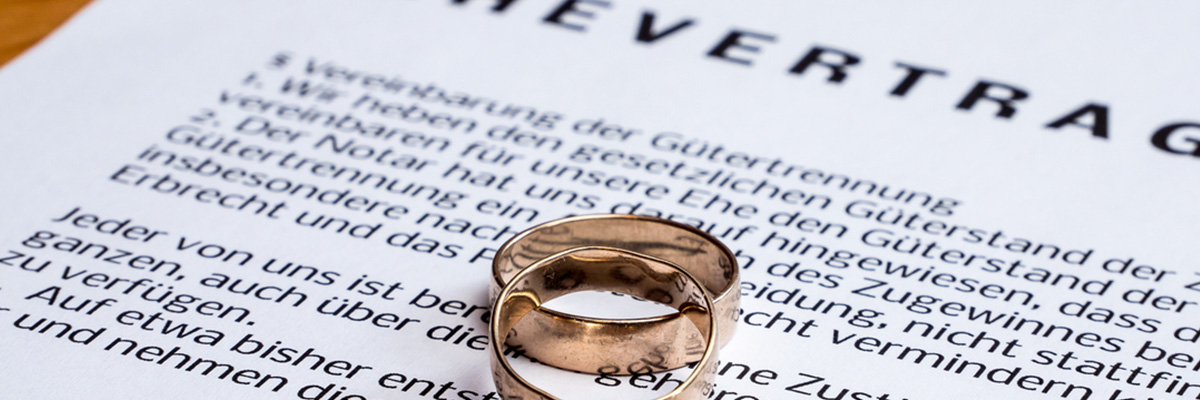 Eheringe auf Ehevertrag
