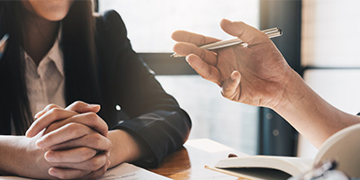 Beratungsgespräch, Hände