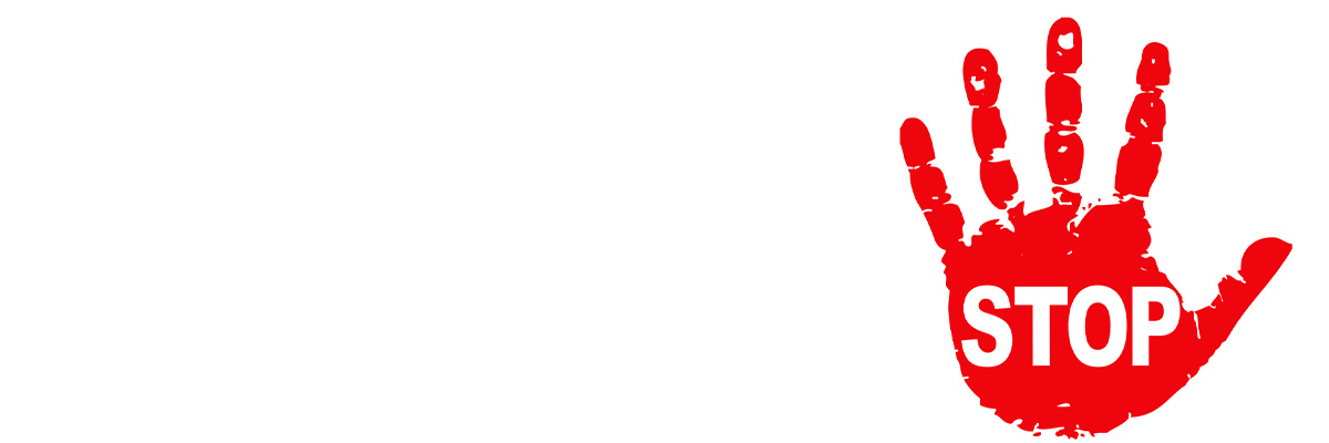 Stop sign icon with hand