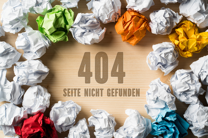 404 Seite nicht gefunden