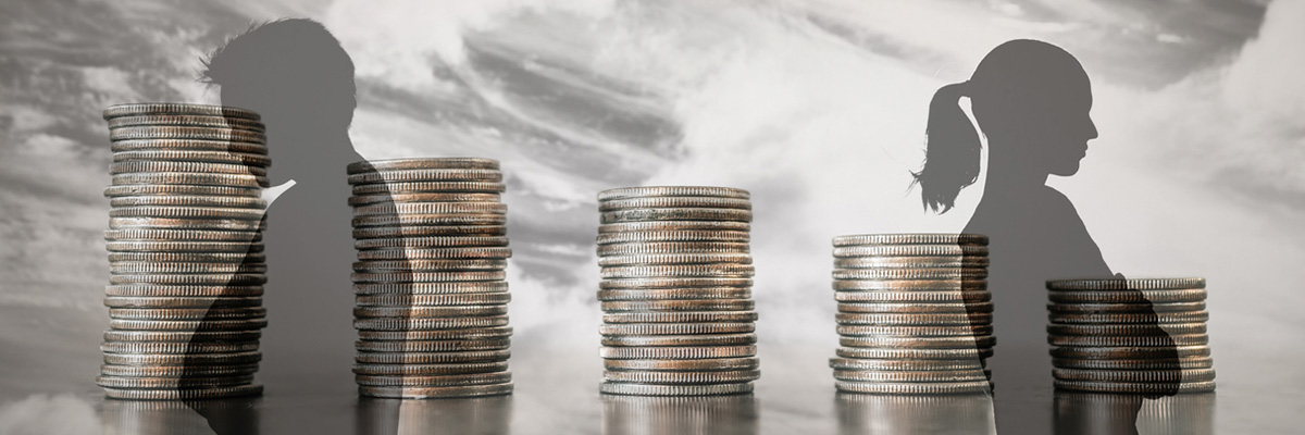 Man and woman fight over money finances disagree, divorce dispute concept