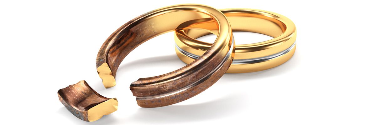 zerbrochene Eheringe